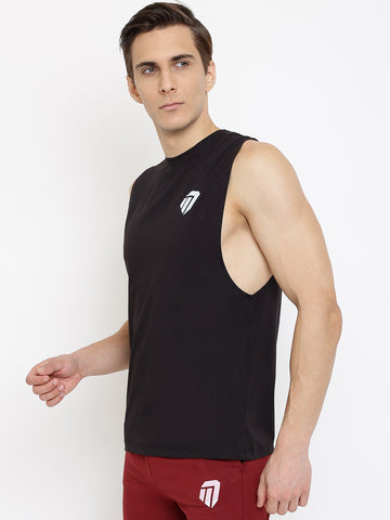 Men’s T-shirt (Long Arm Hole) Black