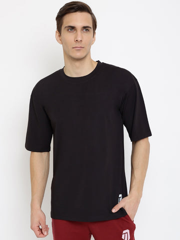 Unisex Tshirt Over Sized (Half Sleeve) Black