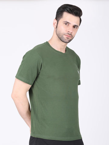 Men’s Half Sleeve Active T-shirt (Cotton)