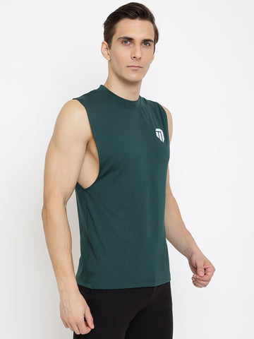 Men’s T-shirt (Long Arm Hole) Dark Green