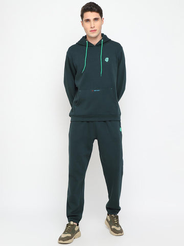 Mens Hoodie and Jogger Set - Sea Weed Green