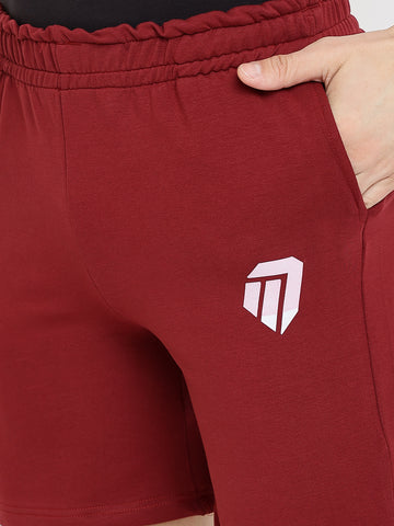 Men’s Shorts (Cotton Blend) - Maroon