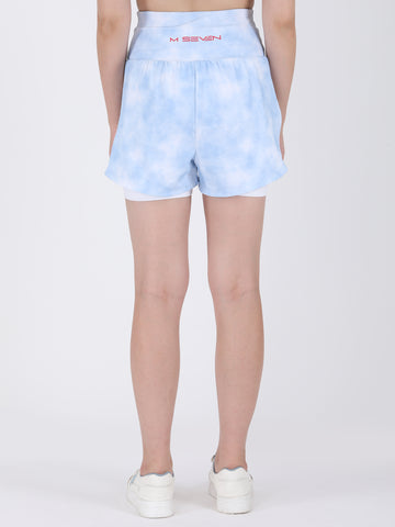 Women’s Printed Double Layer Shorts