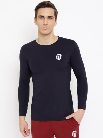 Men’s Tshirt (Full Sleeve) - Navy Blue