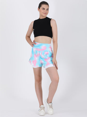 Women’s Printed Double Layer Shorts