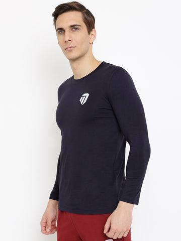 Men’s Tshirt (Full Sleeve) - Navy Blue