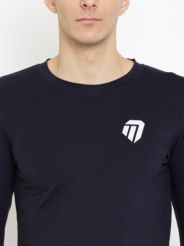 Men’s Tshirt (Full Sleeve) - Navy Blue