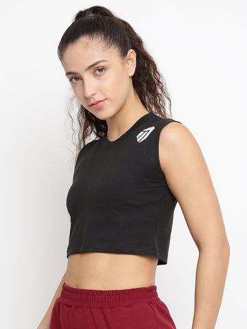 Women’s Crop Top Sleeve less (Free fall)