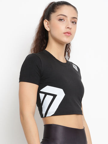 Women’s Crop Top half Sleeves (Free fall)