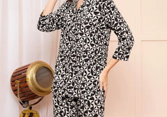 Black & White Geometric Print Co-ord Set