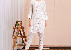 Elegant Cotton Blend Floral Co-ord Set 2