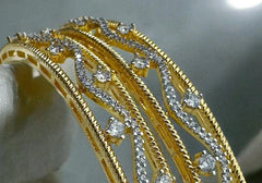 Elegant Gold-Plated Zircon Studded Earrings 2