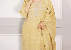 Luxe Golden Embroidered Suit Set 3