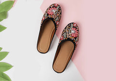 Midnight Bloom Embroidered Jutti 1