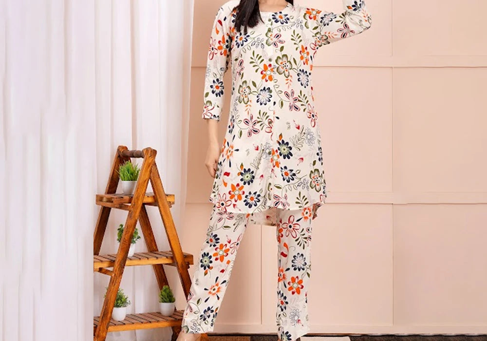 Modern Floral Print Co-ord Set 2